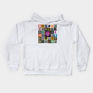 Nick's Type Art: B Kids Hoodie